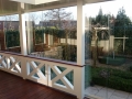 Veranda, Veranda Plaza, Glazen schuifwanden, terrasoverkapping, overkapping, buitenkamer, tuinkamer, Carport houtkachel, lichtstraat, daklicht, balustrade, hekwerk, terrasverwarming, tuin, terras, houten vloer.