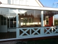 Veranda, Veranda Plaza, Glazen schuifwanden, terrasoverkapping, overkapping, buitenkamer, tuinkamer, Carport houtkachel, lichtstraat, daklicht, balustrade, hekwerk, terrasverwarming, tuin, terras, houten vloer.