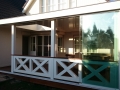Veranda, Veranda Plaza, Glazen schuifwanden, terrasoverkapping, overkapping, buitenkamer, tuinkamer, Carport houtkachel, lichtstraat, daklicht, balustrade, hekwerk, terrasverwarming, tuin, terras, houten vloer.