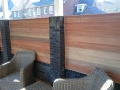 Veranda, Veranda Plaza, Glazen schuifwanden, terrasoverkapping, overkapping, buitenkamer, tuinkamer, Carport houtkachel, lichtstraat, daklicht, balustrade, hekwerk, terrasverwarming, tuin, terras, houten vloer.