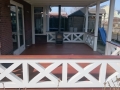 Veranda, Veranda Plaza, Glazen schuifwanden, terrasoverkapping, overkapping, buitenkamer, tuinkamer, Carport houtkachel, lichtstraat, daklicht, balustrade, terrasverwarming, tuin, terras, houten vloer.