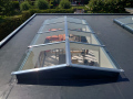Veranda, Veranda Plaza,  terrasoverkapping, overkapping, buitenkamer, tuinkamer, Carport houtkachel, lichtstraat, daklicht, Glazen schuifwanden, balustrade, hekwerk, terrasverwarming, tuin, terras, houten vlondervloer.