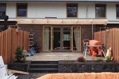 Veranda, Veranda Plaza,  terrasoverkapping, overkapping, buitenkamer, tuinkamer, Carport houtkachel, lichtstraat, daklicht, Glazen schuifwanden, balustrade, hekwerk, terrasverwarming, tuin, terras, houten vlondervloer.
