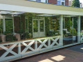 Veranda, Veranda Plaza,  terrasoverkapping, overkapping, buitenkamer, tuinkamer, Carport houtkachel, lichtstraat, daklicht, Glazen schuifwanden, balustrade, hekwerk, terrasverwarming, tuin, terras, houten vlondervloer.