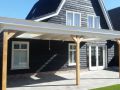 Veranda, Veranda Plaza,  terrasoverkapping, overkapping, buitenkamer, tuinkamer, Carport houtkachel, lichtstraat, daklicht, Glazen schuifwanden, balustrade, hekwerk, terrasverwarming, tuin, terras, houten vlondervloer.