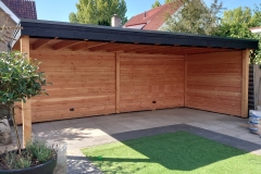 Veranda, Veranda Plaza,  terrasoverkapping, overkapping, buitenkamer, tuinkamer, Carport houtkachel, lichtstraat, daklicht, Glazen schuifwanden, balustrade, hekwerk, terrasverwarming, tuin, terras, houten vlondervloer.