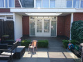 Veranda, Veranda Plaza,  terrasoverkapping, overkapping, buitenkamer, tuinkamer, Carport houtkachel, lichtstraat, daklicht, Glazen schuifwanden, balustrade, hekwerk, terrasverwarming, tuin, terras, houten vlondervloer.