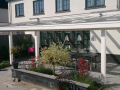 Veranda, Veranda Plaza,  terrasoverkapping, overkapping, buitenkamer, tuinkamer, Carport houtkachel, lichtstraat, daklicht, Glazen schuifwanden, balustrade, hekwerk, terrasverwarming, tuin, terras, houten vlondervloer.