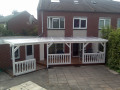 Veranda, Veranda Plaza,  terrasoverkapping, overkapping, buitenkamer, tuinkamer, Carport houtkachel, lichtstraat, daklicht, Glazen schuifwanden, balustrade, hekwerk, terrasverwarming, tuin, terras, houten vlondervloer.