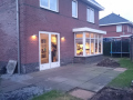 Veranda, Veranda Plaza,  terrasoverkapping, overkapping, buitenkamer, tuinkamer, Carport houtkachel, lichtstraat, daklicht, Glazen schuifwanden, balustrade, hekwerk, terrasverwarming, tuin, terras, houten vlondervloer.