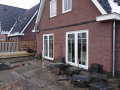 Veranda, Veranda Plaza,  terrasoverkapping, overkapping, buitenkamer, tuinkamer, Carport houtkachel, lichtstraat, daklicht, Glazen schuifwanden, balustrade, hekwerk, terrasverwarming, tuin, terras, houten vlondervloer.
