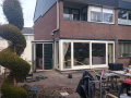 Veranda, Veranda Plaza,  terrasoverkapping, overkapping, buitenkamer, tuinkamer, Carport houtkachel, lichtstraat, daklicht, Glazen schuifwanden, balustrade, hekwerk, terrasverwarming, tuin, terras, houten vlondervloer.