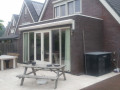 Veranda, Veranda Plaza,  terrasoverkapping, overkapping, buitenkamer, tuinkamer, Carport houtkachel, lichtstraat, daklicht, Glazen schuifwanden, balustrade, hekwerk, terrasverwarming, tuin, terras, houten vlondervloer.