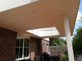 Veranda, Veranda Plaza,  terrasoverkapping, overkapping, buitenkamer, tuinkamer, Carport houtkachel, lichtstraat, daklicht, Glazen schuifwanden, balustrade, hekwerk, terrasverwarming, tuin, terras, houten vlondervloer.