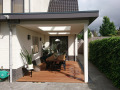 Veranda, Veranda Plaza, terrasoverkapping, overkapping, buitenkamer, tuinkamer, Carport houtkachel, lichtstraat, daklicht, glazen schuifwanden, balustrade, hekwerk, terrasverwarming, tuin, terras, houten vlondervloer.