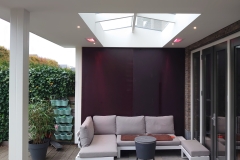 Exclusieve Veranda Terrasoverkapping met 3 Glazen Daklichten van Veranda Plaza in Amstelveen