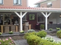 Veranda, Veranda Plaza, terrasoverkapping, overkapping, buitenkamer, tuinkamer, houtkachel, lichtstraat, Glazen schuifwanden, daklicht, balustrade, terrasverwarming, tuin, terras carport, terras, vlonder