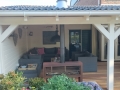 Veranda, Veranda Plaza, terrasoverkapping, overkapping, buitenkamer, tuinkamer, houtkachel, lichtstraat, Glazen schuifwanden, daklicht, balustrade, terrasverwarming, tuin, terras carport, terras, vlonder