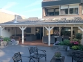Veranda, Veranda Plaza, terrasoverkapping, overkapping, buitenkamer, tuinkamer, houtkachel, lichtstraat, Glazen schuifwanden, daklicht, balustrade, terrasverwarming, tuin, terras carport, terras, vlonder