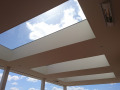 Veranda, Veranda Plaza, terrasoverkapping, overkapping, buitenkamer, tuinkamer, Carport houtkachel, lichtstraat, daklicht, Glazen schuifwanden, balustrade, hekwerk, terrasverwarming, tuin, terras, houten vlondervloer.