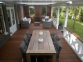 Veranda, Veranda Plaza, terrasoverkapping, overkapping, buitenkamer, tuinkamer, houtkachel, lichtstraat, Glazen schuifwanden, daklicht, balustrade, terrasverwarming, tuin, terras carport, terras, vlonder