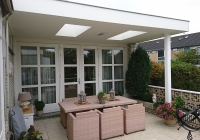 Veranda, Veranda Plaza, terrasoverkapping, overkapping, buitenkamer, tuinkamer, houtkachel, lichtstraat, Glazen schuifwanden, daklicht, balustrade, terrasverwarming, tuin, terras carport, terras, vlonder