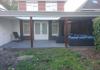 Veranda, Veranda Plaza, terrasoverkapping, overkapping, buitenkamer, tuinkamer, houtkachel, lichtstraat, Glazen schuifwanden, daklicht, balustrade, terrasverwarming, tuin, terras carport, terras, vlonder