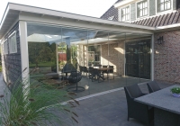 Veranda, Veranda Plaza, terrasoverkapping, overkapping, buitenkamer, tuinkamer, houtkachel, lichtstraat, Glazen schuifwanden, daklicht, balustrade, terrasverwarming, tuin, terras carport, terras, vlonder
