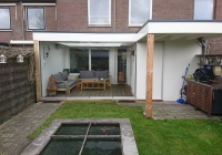 Veranda, Veranda Plaza, terrasoverkapping, overkapping, buitenkamer, tuinkamer, houtkachel, lichtstraat, Glazen schuifwanden, daklicht, balustrade, terrasverwarming, tuin, terras carport, terras, vlonder