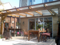 Veranda, Veranda Plaza, terrasoverkapping, overkapping, buitenkamer, tuinkamer, houtkachel, lichtstraat, Glazen schuifwanden, daklicht, balustrade, terrasverwarming, tuin, terras carport, terras, vlonder