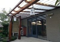 Veranda, Veranda Plaza, terrasoverkapping, overkapping, buitenkamer, tuinkamer, houtkachel, lichtstraat, Glazen schuifwanden, daklicht, balustrade, terrasverwarming, tuin, terras carport, terras, vlonder