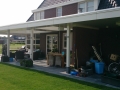 Veranda, Veranda Plaza, terrasoverkapping, overkapping, buitenkamer, tuinkamer, houtkachel, lichtstraat, Glazen schuifwanden, daklicht, balustrade, terrasverwarming, tuin, terras carport, terras, vlonder